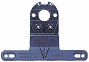 License Bracket, Black Plastic Poly